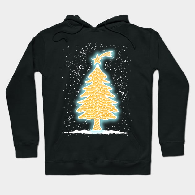 GINGERBREAD CHRISTMAS TREE Hoodie by KARMADESIGNER T-SHIRT SHOP